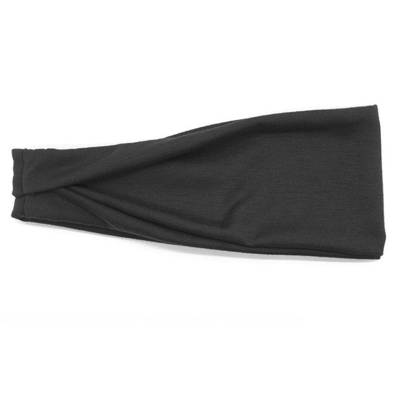 Sports stretch solid color striped running headband Sports stretch solid color striped running headband